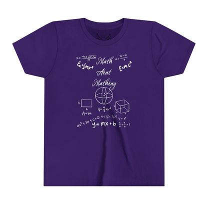 Ts1st- Kids Unisex Graphic Tee- The Math Ain't Mathin