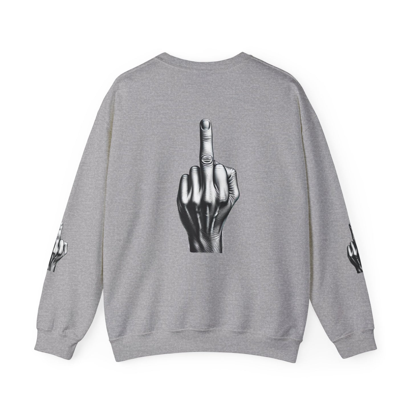 Middle Finger Graphic Unisex Crewneck Sweatshirt - Ts1st