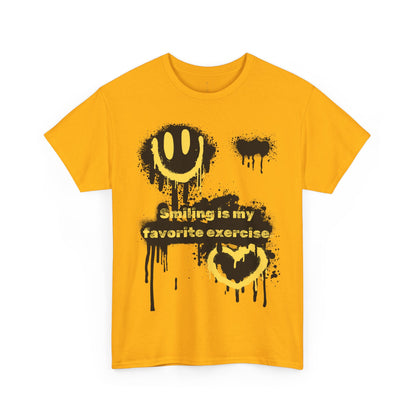 Ts1st Smiling Unisex Heavy Cotton Tee