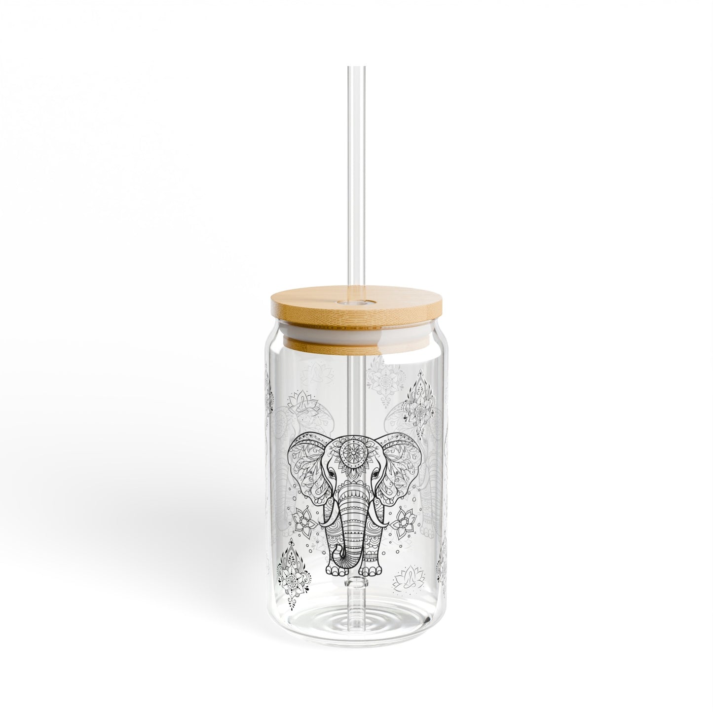 Magic Elephant Sipper Glass, 16oz