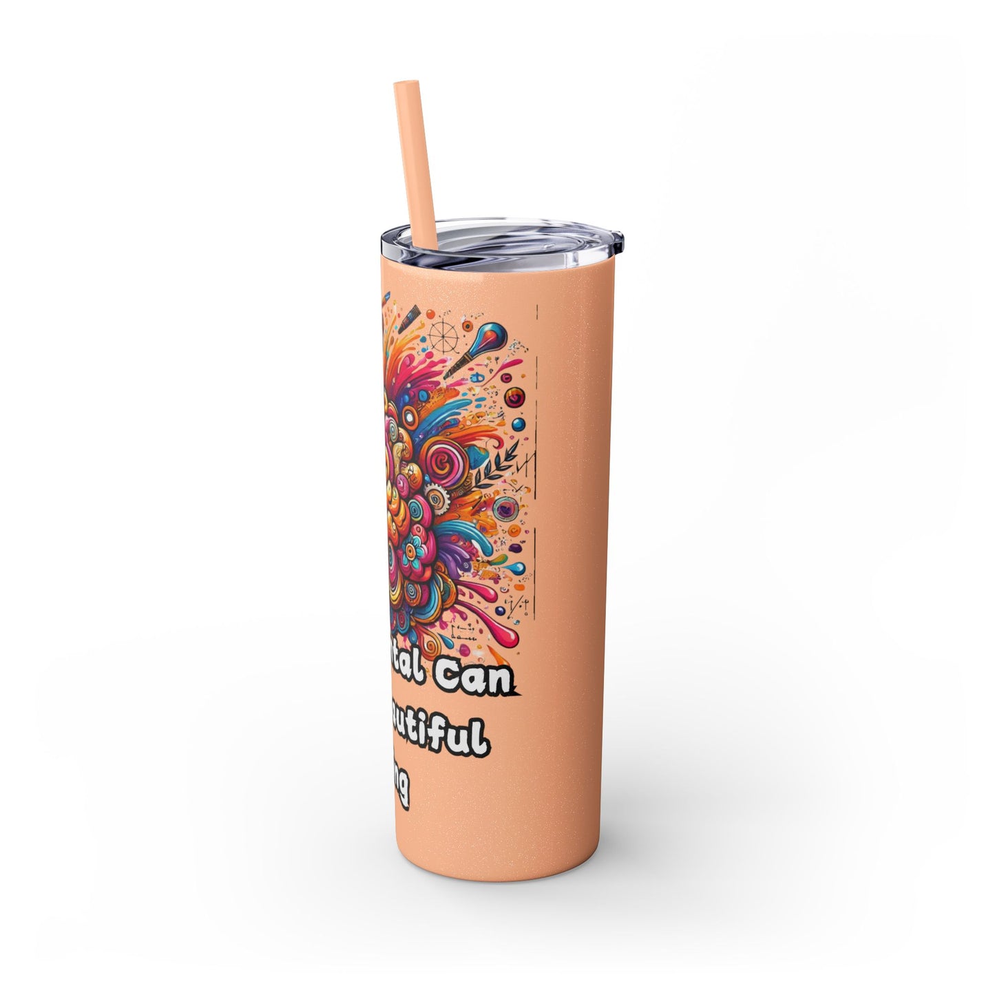 Skinny Tumbler with Straw, 20oz