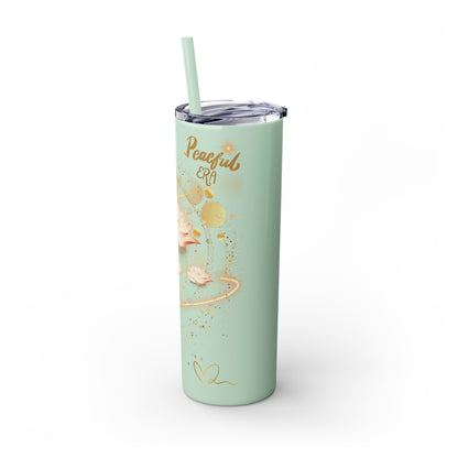 Skinny Tumbler with Straw, 20oz By Ts1st LLC