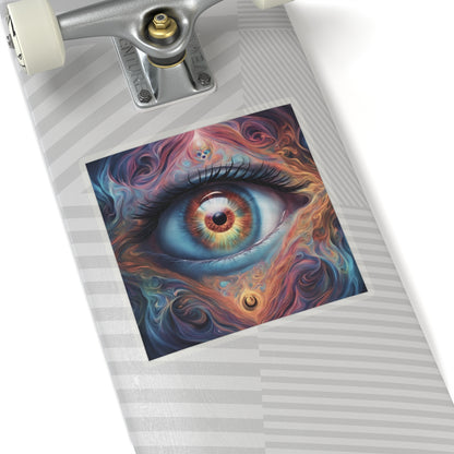 Ts1st - Custom Kiss-Cut Evil Eye Stickers – AI-Generated Art Edition 🧿✨