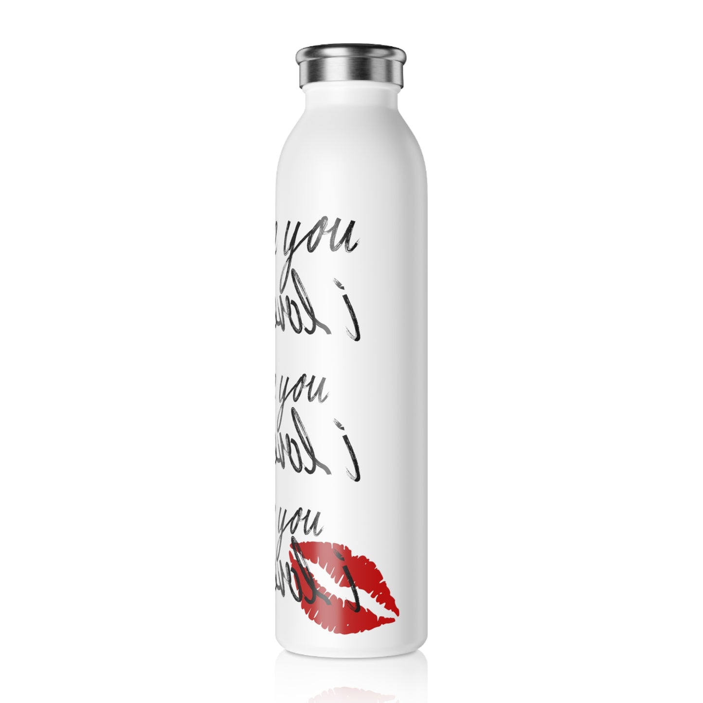 "I Love You (Backwards and Forwards)" Valentine's Day Special Water Bottle