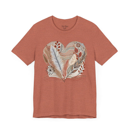 Boho Heart Unisex Jersey Tee – Comfy Vibes for Everyday - By Ts1st Shop