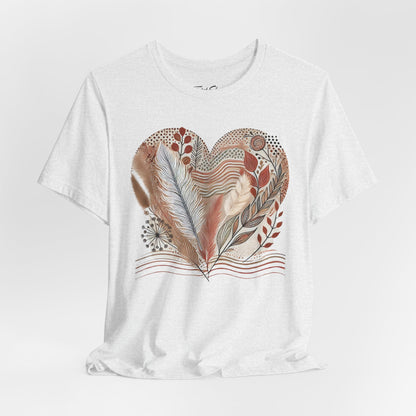 Boho Heart Unisex Jersey Tee – Comfy Vibes for Everyday - By Ts1st Shop