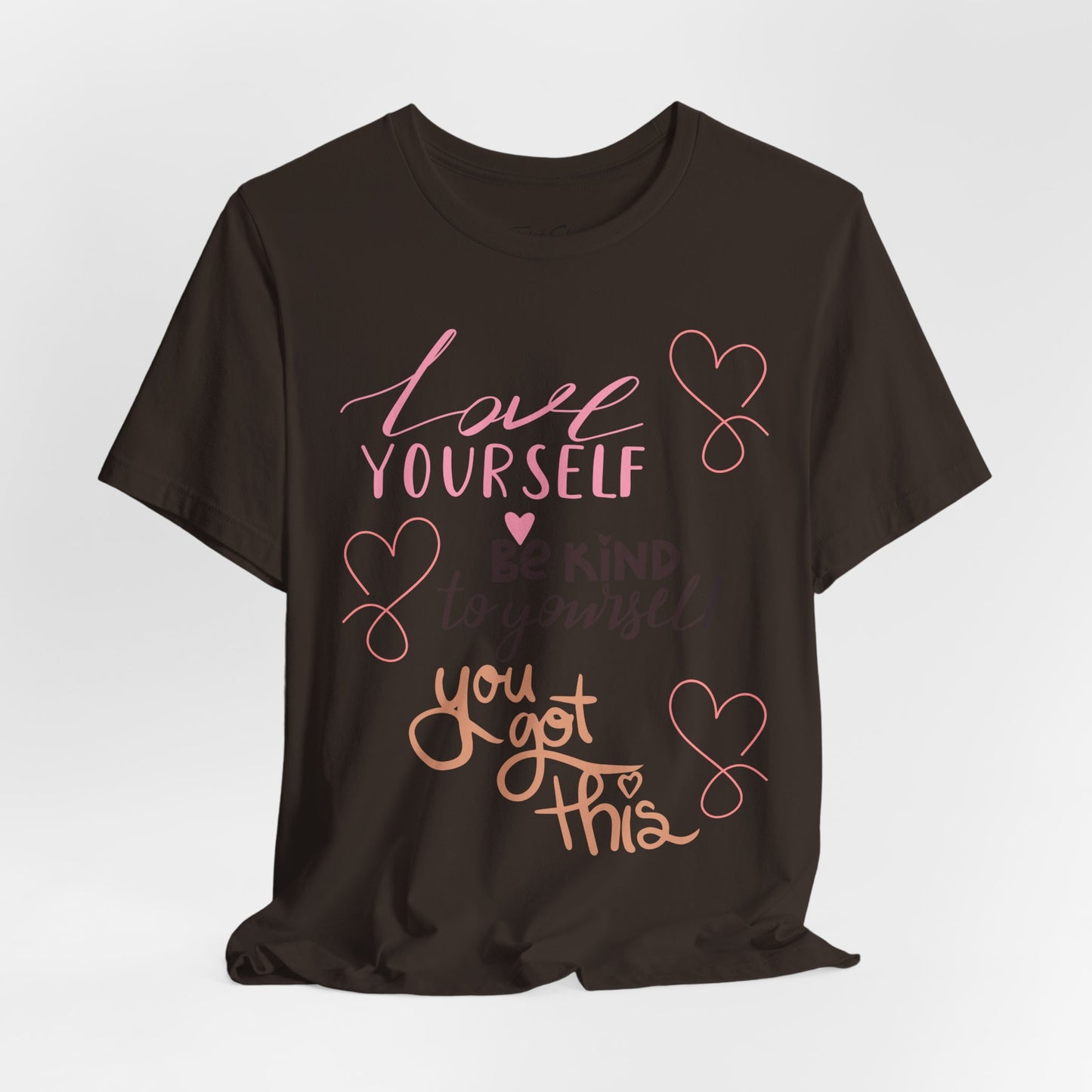 "Love Yourself" Mental Health Graphic Tee – Embrace Self-Love - By Ts1st Shop