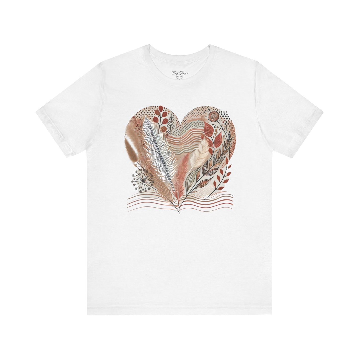 Boho Heart Unisex Jersey Tee – Comfy Vibes for Everyday - By Ts1st Shop