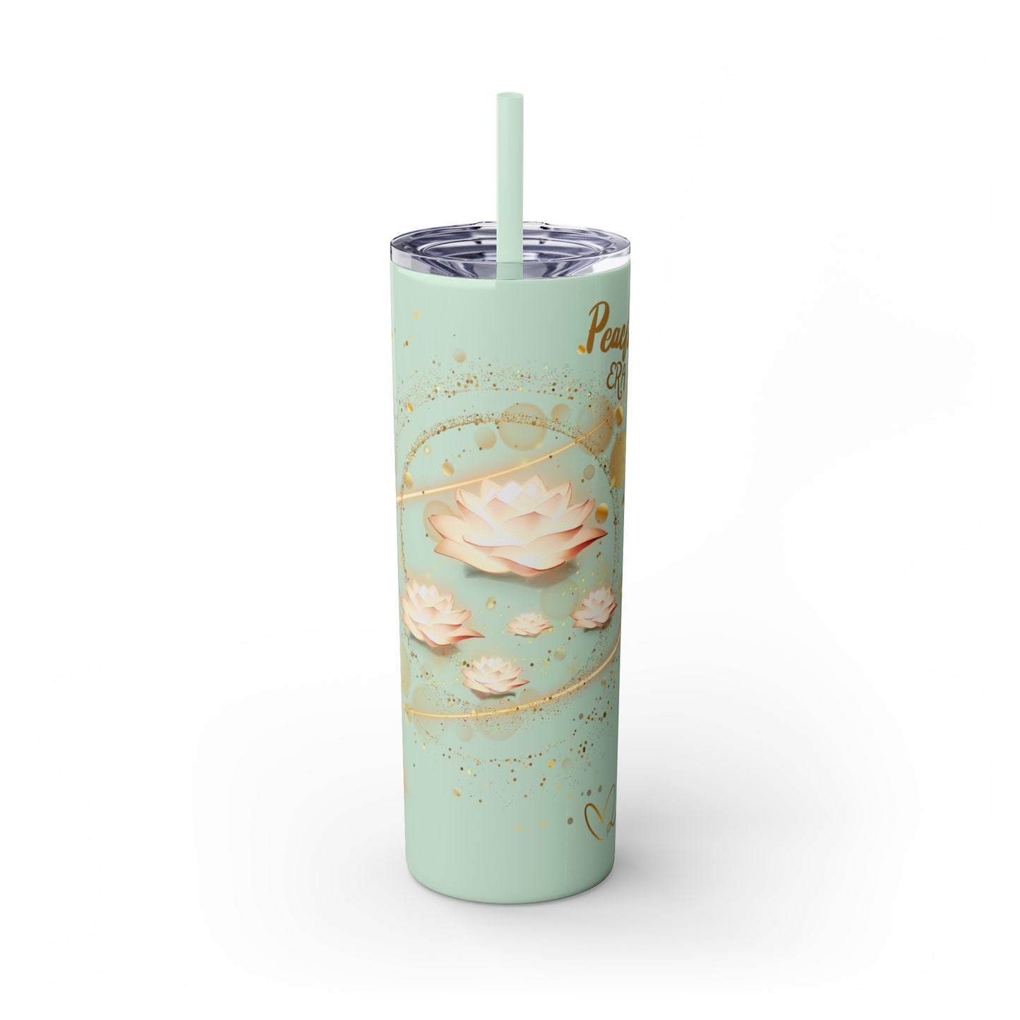 Skinny Tumbler with Straw, 20oz By Ts1st LLC