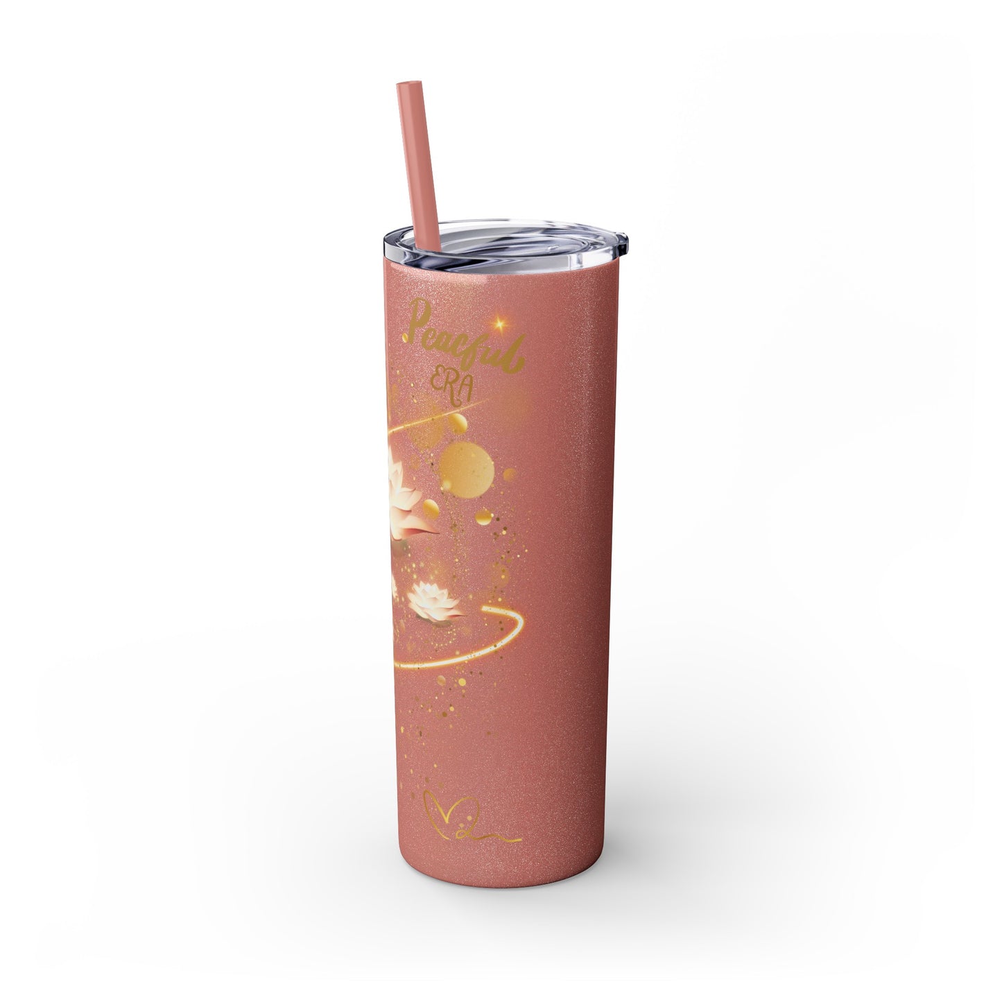 Skinny Tumbler with Straw, 20oz By Ts1st LLC