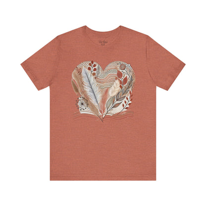 Boho Heart Unisex Jersey Tee – Comfy Vibes for Everyday - By Ts1st Shop